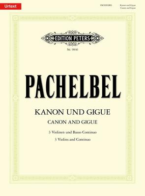 Pachelbel - Canon And Gigue D Major - Violin Score/Parts - Peters EP9846