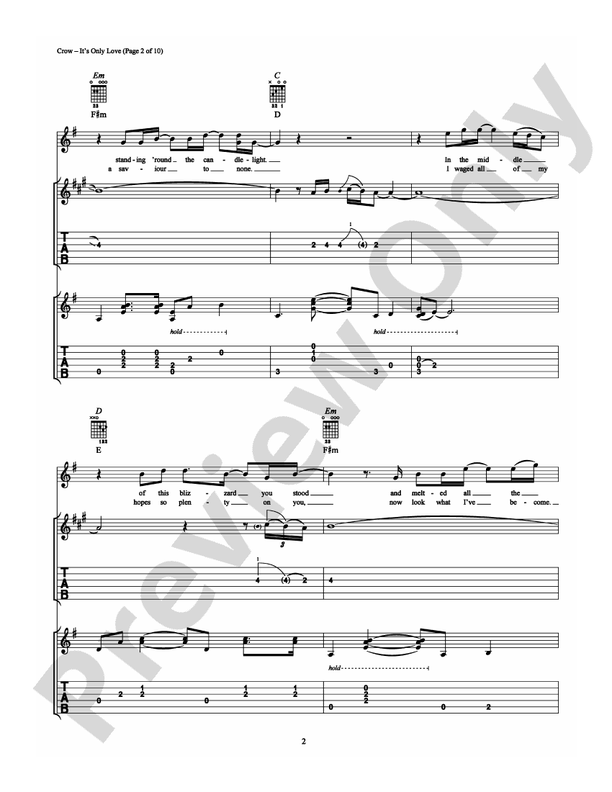 It's Only Love - Guitar TAB (Digital Download)