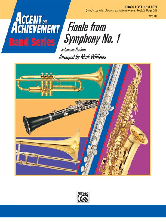 Finale from Brahms's Symphony No. 1 - Concert Band Conductor Score & Parts (Digital Download)