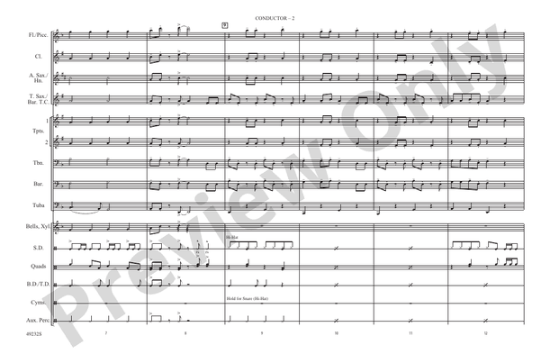 Kings & Queens – Marching Band Conductor Score & Parts (Digital Download)