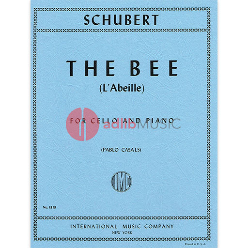 Schurbert - The Bee - Cello/Piano Accompaniment edited by Casals IMC IMC1818