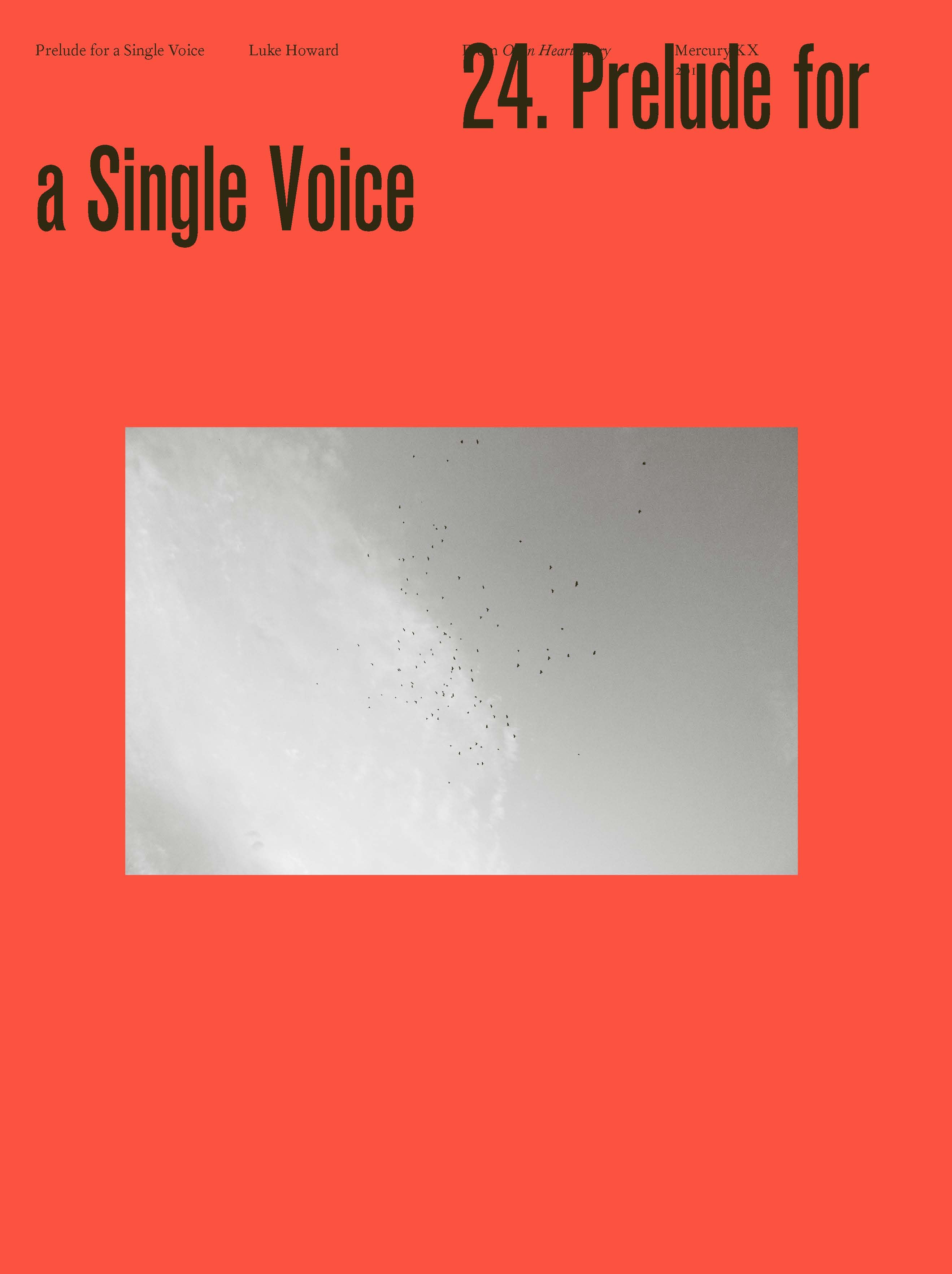 Prelude For A Single Voice - Piano Solo (Digital Download)