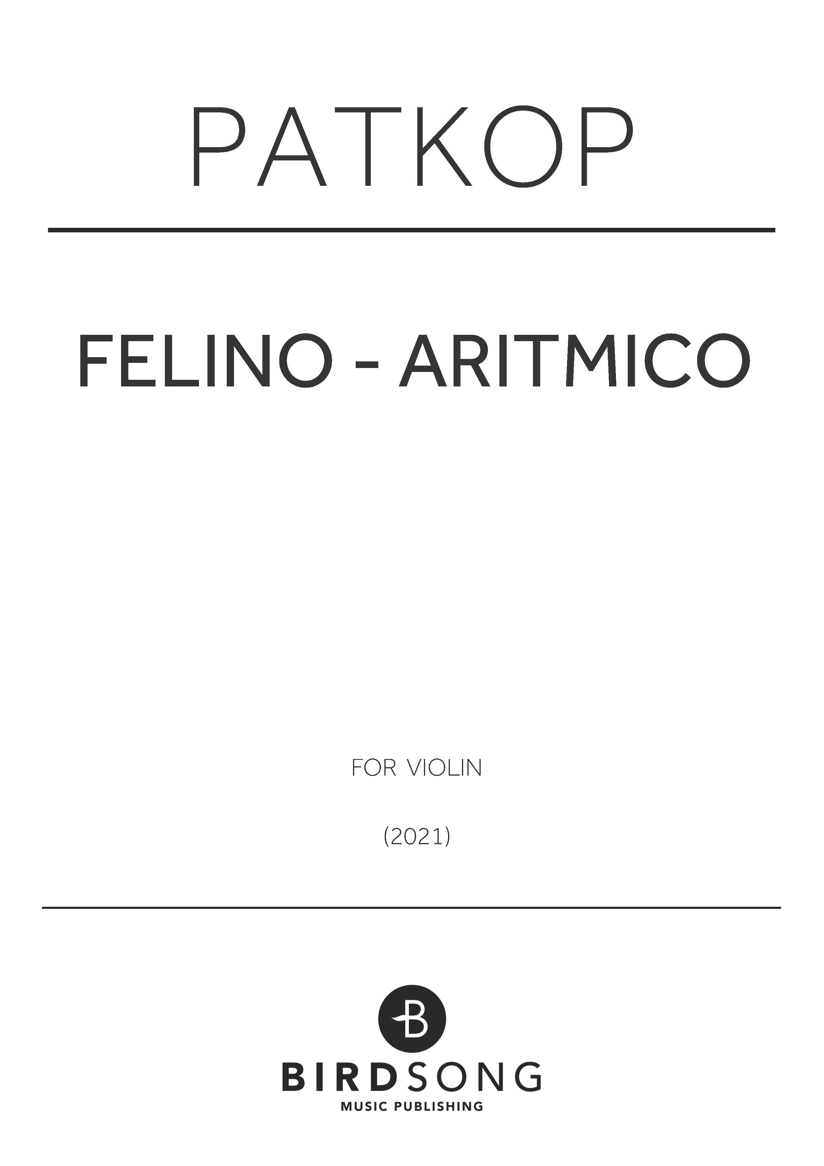 felino - aritmico - PatKop - Violin (Digital Download)