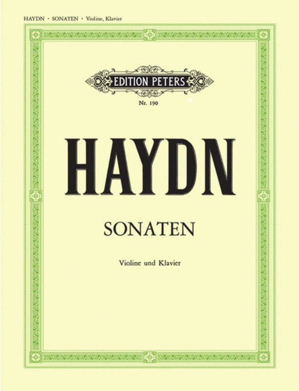 Haydn - 8 Violin Sonatas - Violin/Piano Accompaniment - Peters EP190
