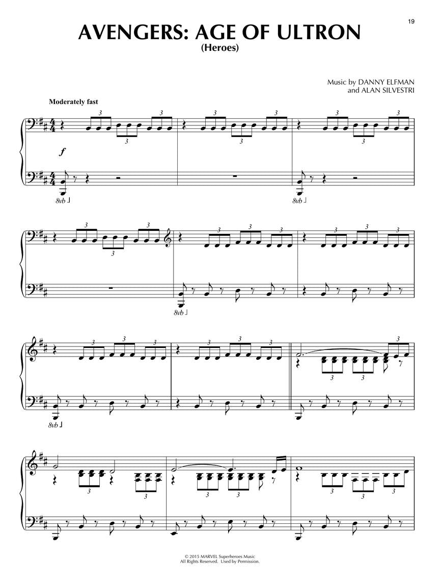 The Movie & TV Music of Danny Elfman - Piano Hal Leonard 194360