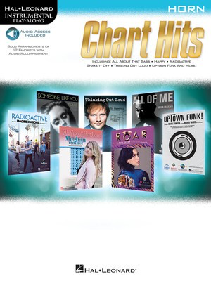 Chart Hits - Horn - Instrumental Play-Along - French Horn Hal Leonard Sftcvr/Online Audio