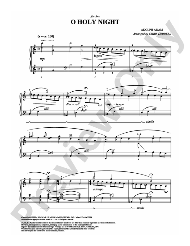 O Holy Night - DSM-PS-0000362 - Piano (Digital Download)