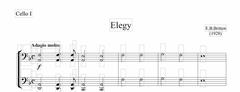 Elegy for Strings - Cello Part (Digital Download)