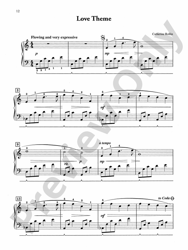 Love Theme - Piano (Digital Download)