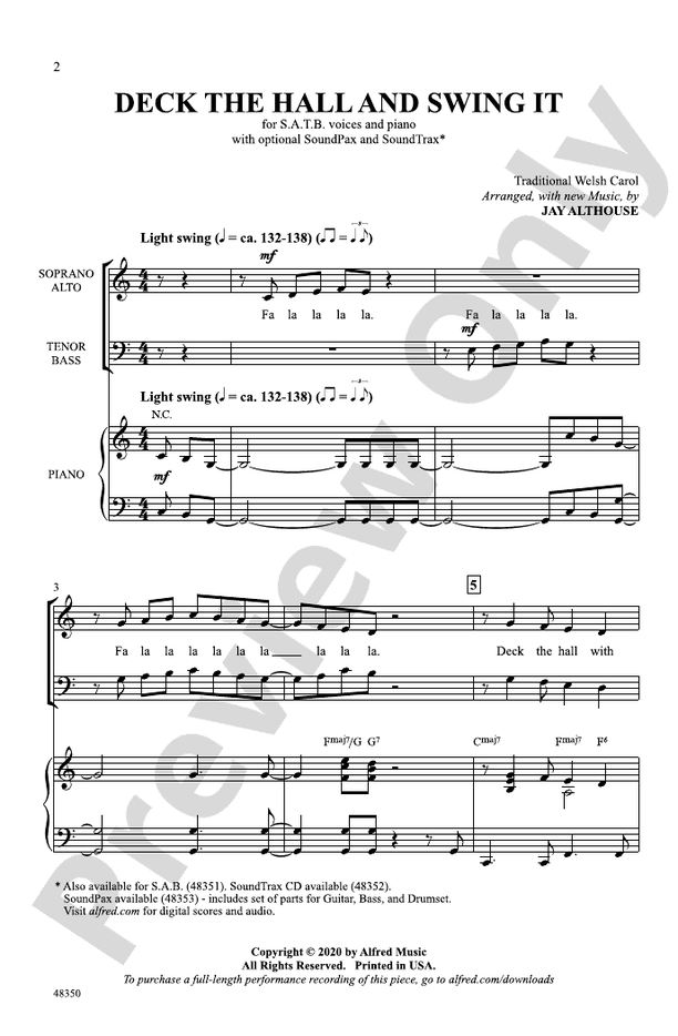 Deck the Hall and Swing It – SATB Choral Octavo (Digital Download)