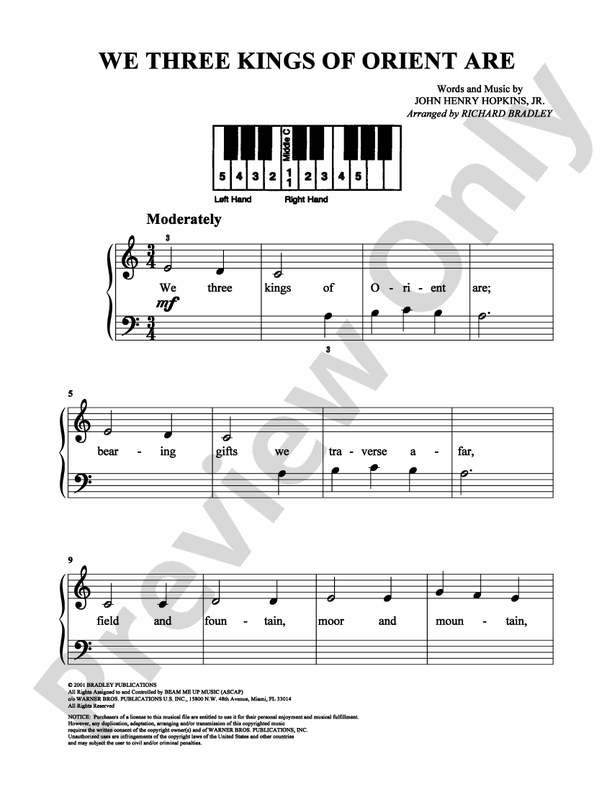 We Three Kings of Orient Are - DSM-PS-0006878 - Easy Piano (Digital Download)