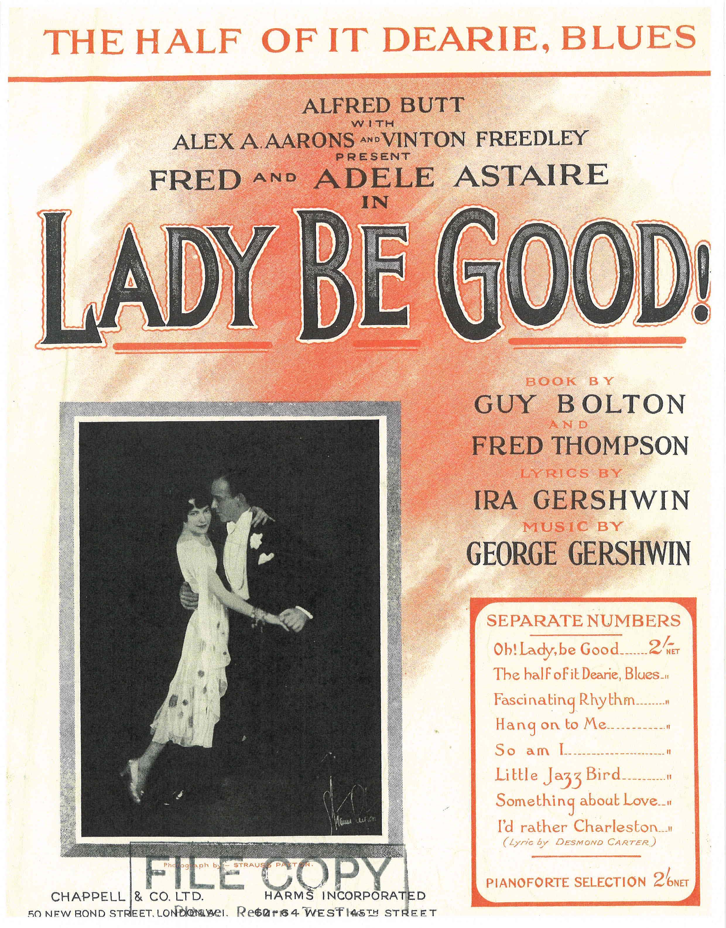 The Half Of It, Dearie Blues (from 'Lady, Be Good') - Vocal/Piano (Digital Download)