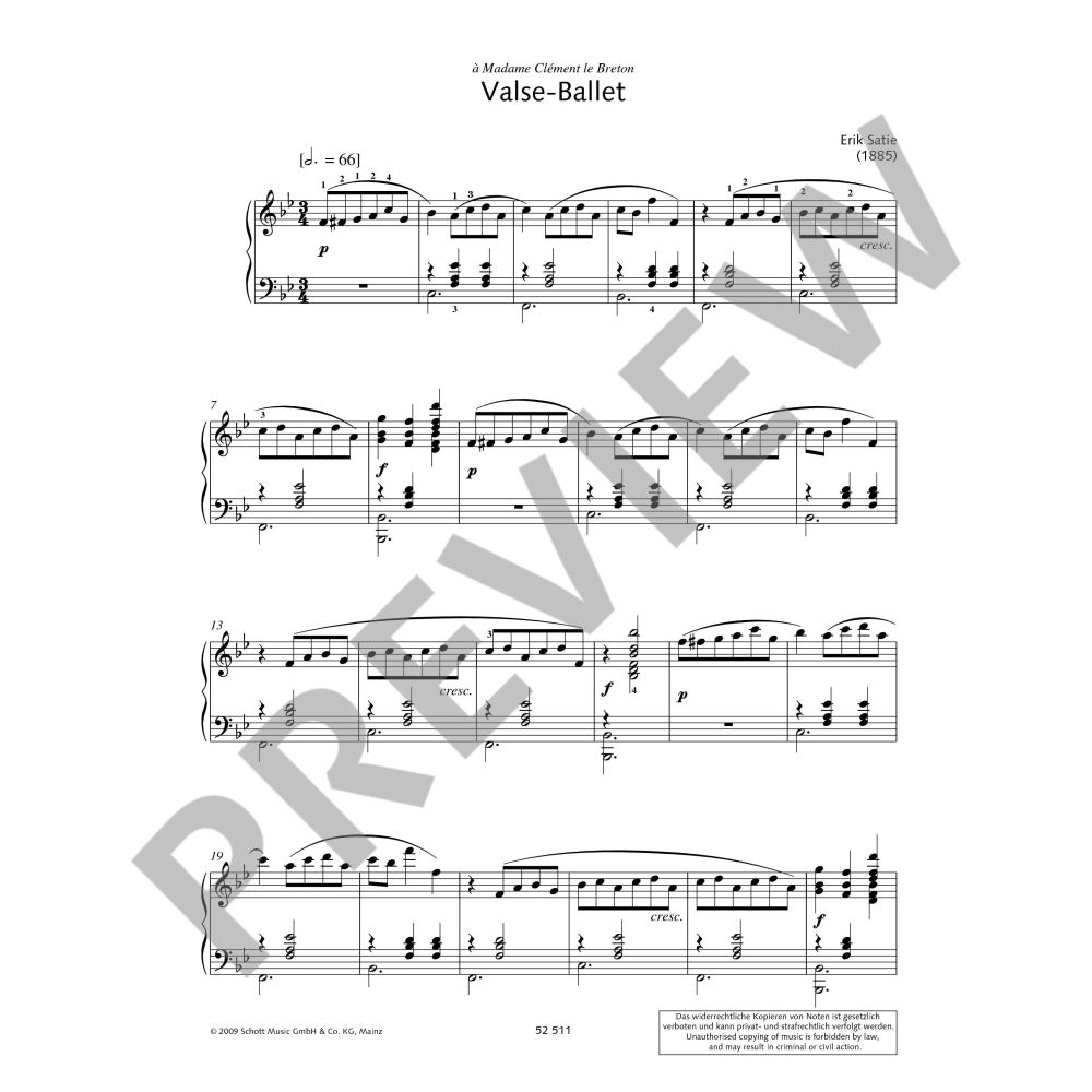 Satie - Piano Collection - Piano Schott Ed20200