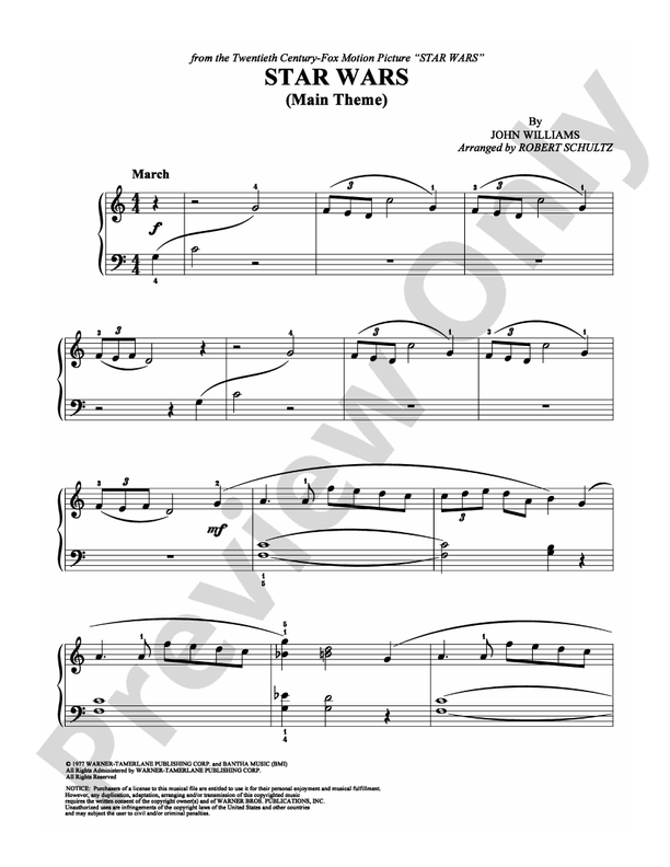 Star Wars (Main Theme) - DSM-PS-0009043 - Easy Piano (Digital Download)