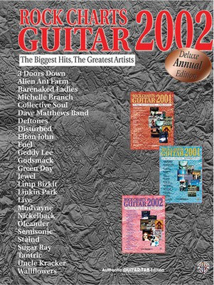 Rock Charts Guitar 2002: Deluxe Annual Edition - Rock Charts Guitar - Guitar Alfred Music Guitar TAB