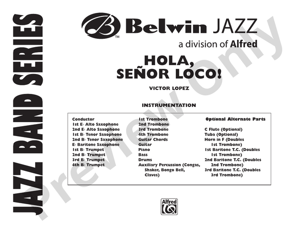 Hola, Senor Loco! - Jazz Ensemble Conductor Score & Parts (Digital Download)