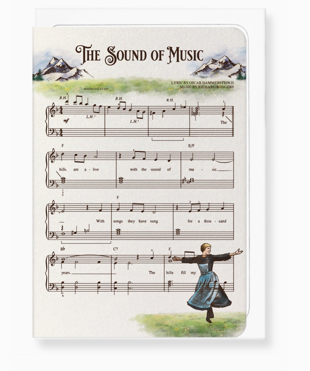 Greeting Card Sound of Music: Victorian