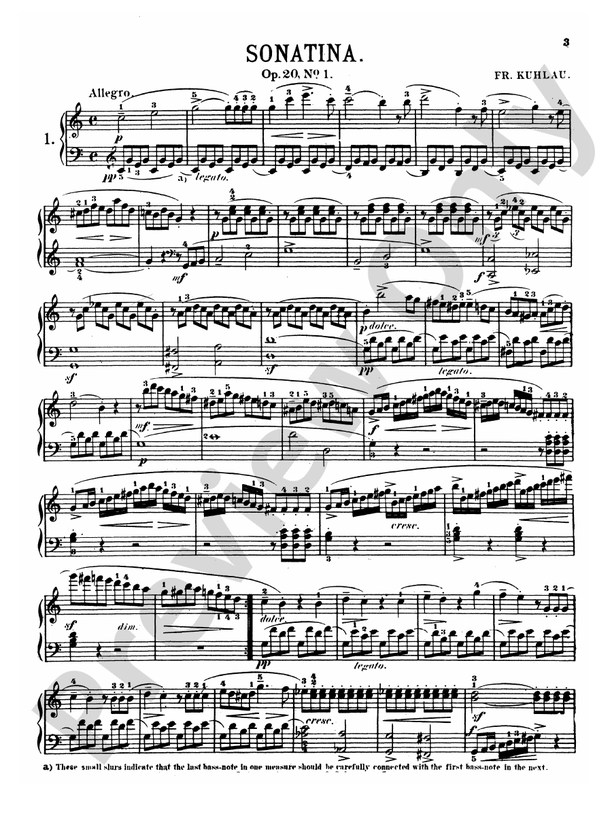 Kuhlau - Sonatinas (Volume I) - Piano Solo (Digital Download)