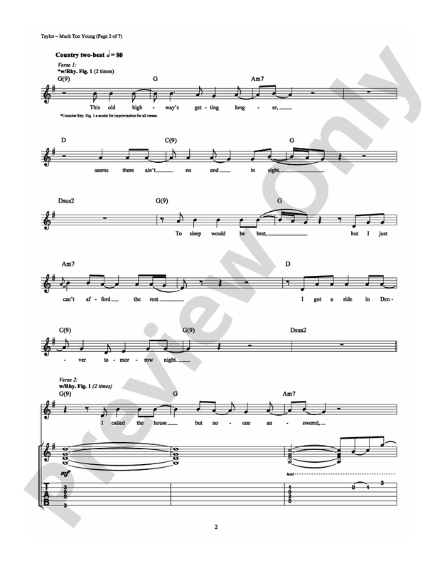 Much Too Young (To Feel This Damn Old) - Guitar TAB (Digital Download)
