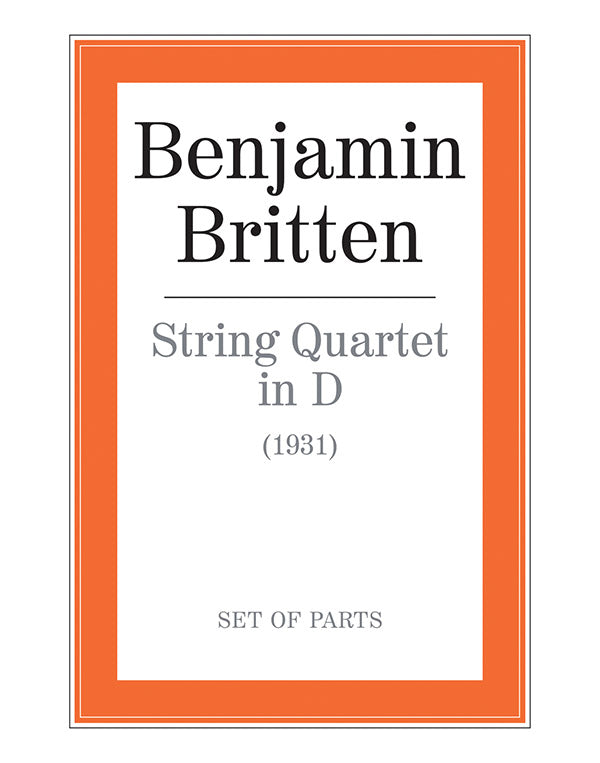 STRING QUARTET IN D PTS