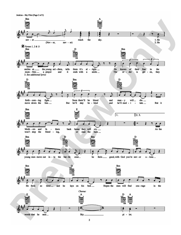 Sky Pilot - Guitar TAB (Digital Download)