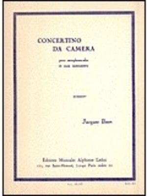 Concertino da Camera - Jacques Ibert - Alto Saxophone Alphonse Leduc
