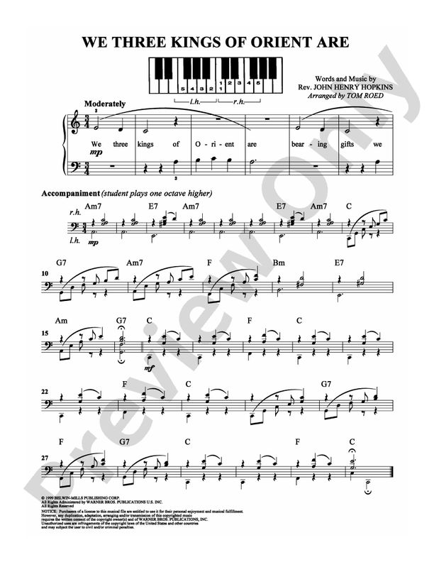 We Three Kings of Orient Are - DSM-PS-0006881 - Easy Piano (Digital Download)