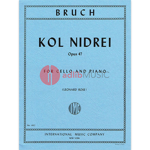 Kol Nidrei Op 47 for Cello and Piano