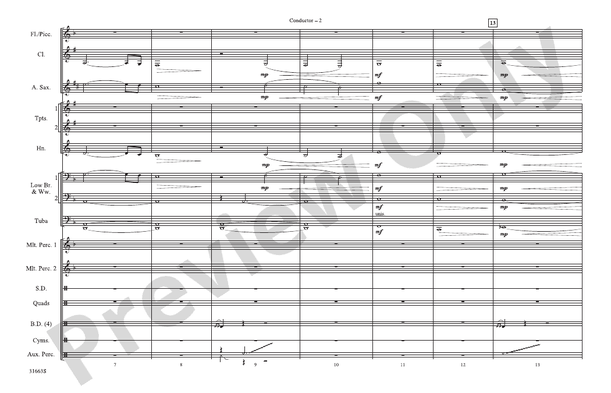 The Dark Knight – Marching Band Conductor Score & Parts (Digital Download)