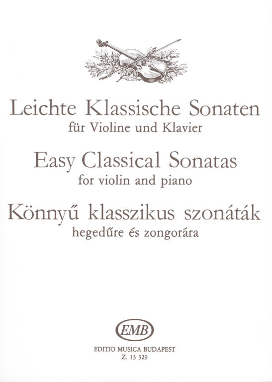 Easy Classical Sonatas - Violin/Piano Accompaniment EMB Z13329