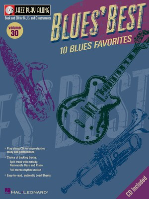 Blues' Best - Jazz Play-Along Volume 30 - Various - Bb Instrument|Bass Clef Instrument|C Instrument|Eb Instrument Hal Leonard Lead Sheet /CD
