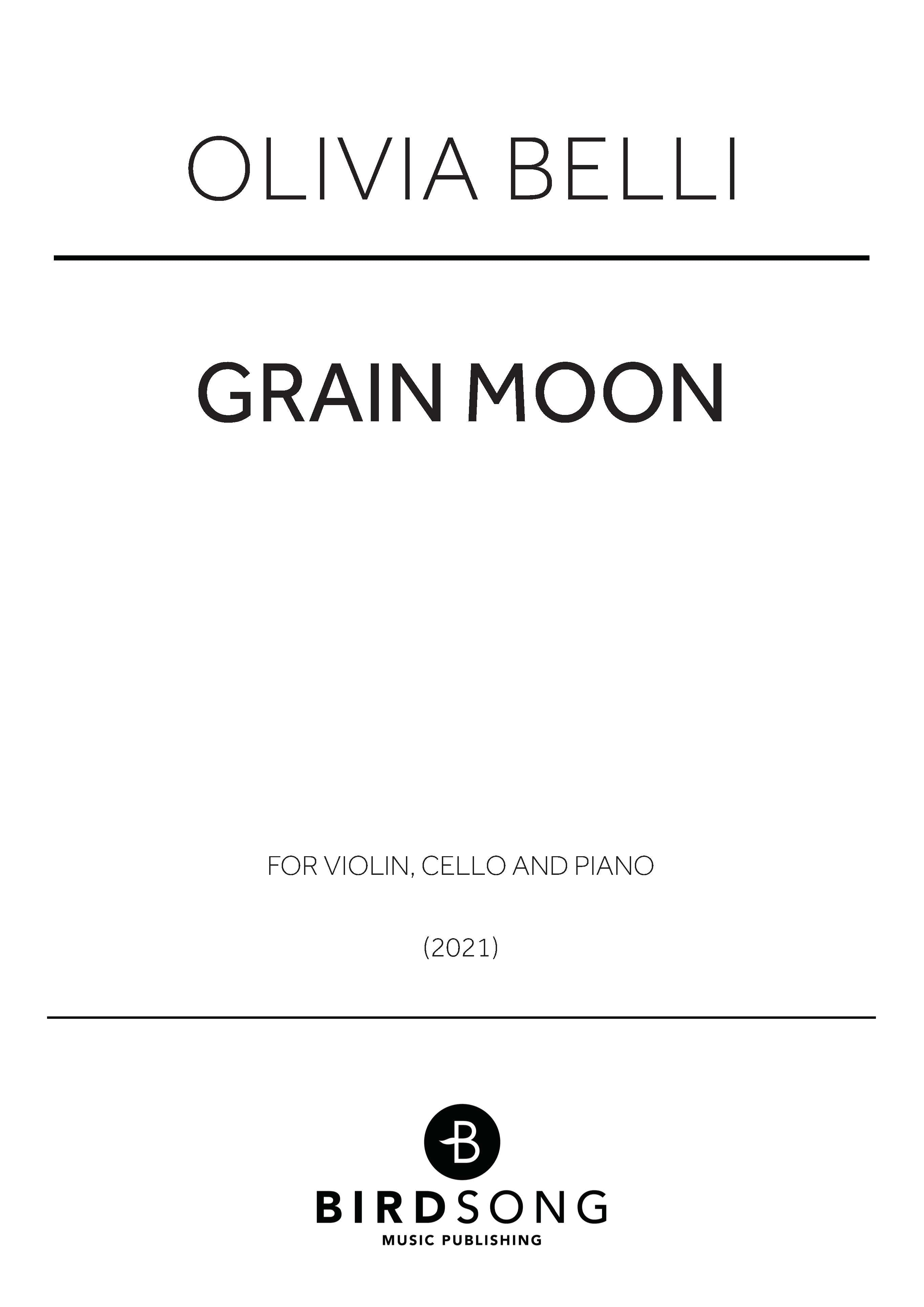 Grain Moon - Piano Trio (Digital Download)
