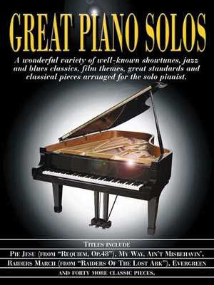 Great Piano Solos Black Book -