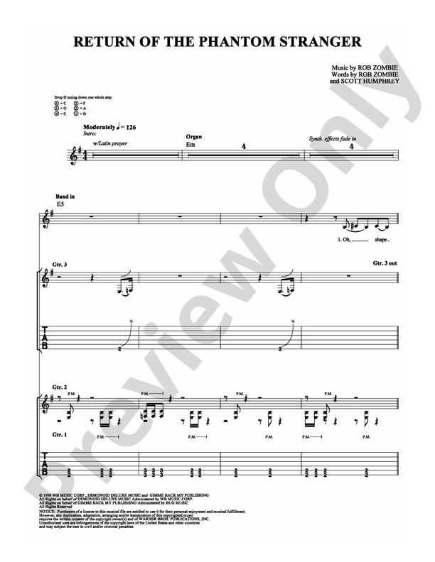Return of the Phantom Stranger - Guitar TAB (Digital Download)