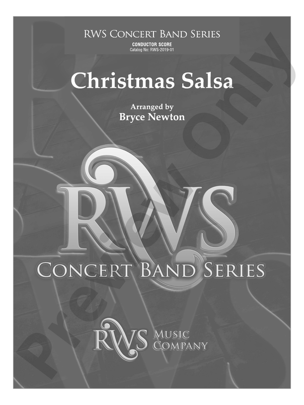 Christmas Salsa - Concert Band Conductor Score & Parts (Digital Download)