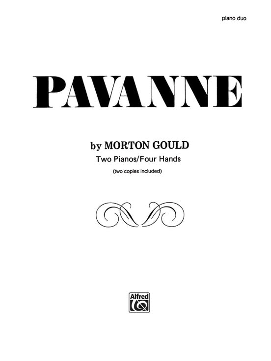 Pavanne - 2 Pianos, 4 Hands (Digital Download)