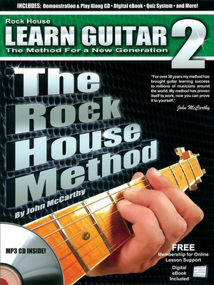 The Rock House Method: Learn Guitar 2 - The Method for a New Generation - Guitar John McCarthy Rock House Softcover/CD