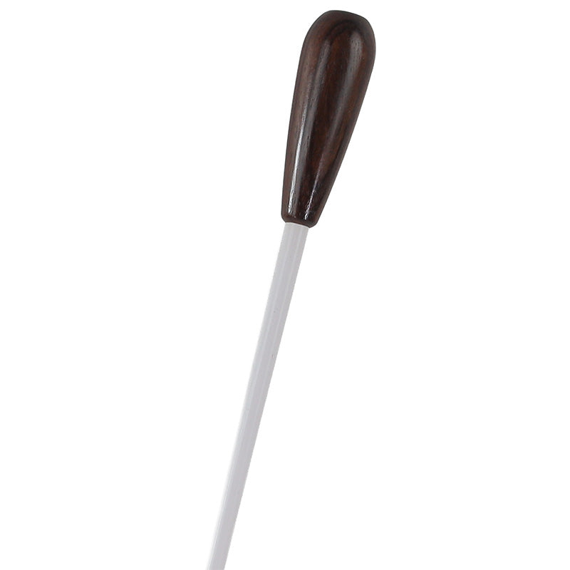 Takt White Conductors Baton with Large Rosewood Handle and Mother-of-Pearl Parisian Eye 15"