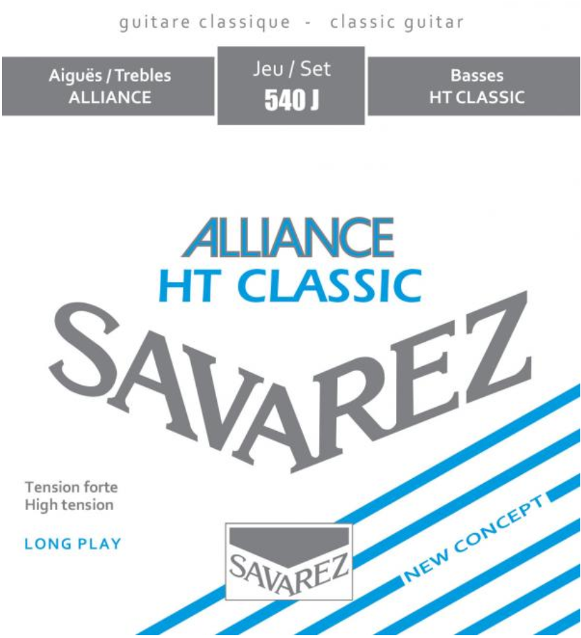Savarez 540J Alliance HT Classic Classical Guitar String Set High Tension
