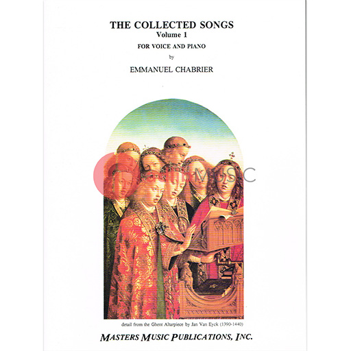 COLLECTED SONGS VOL 1 FOR VOICE/PIANO - CHABRIER - VOCAL ALBUMS - MASTERS MUSIC