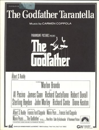 The Godfather Tarantella - 36323 - Piano Solo (Digital Download)