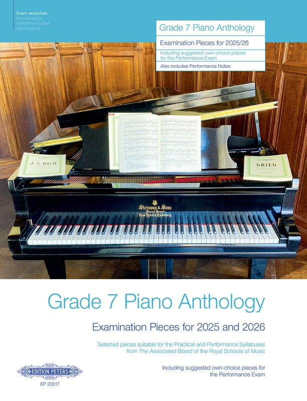ABRSM Grade 7 Piano Anthology Exam Pieces 2025-2026 - Piano Solo ABRSM EP20017