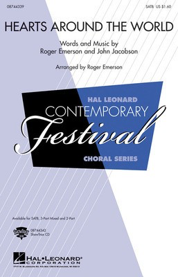 Hearts Around the World - John Jacobson|Roger Emerson - 2-Part Roger Emerson Hal Leonard Choral Score Octavo