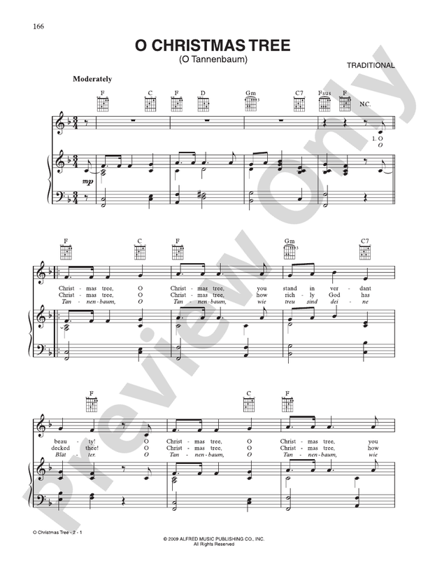O Christmas Tree (O Tannenbaum) - Traditional - PVG (Digital Download)