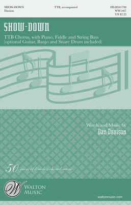 Show-Down - Dan Davison - TTB Walton Music Choral Score Octavo