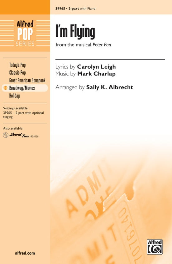 I'm Flying (from Peter Pan) – 2-Part Choral Octavo (Digital Download)