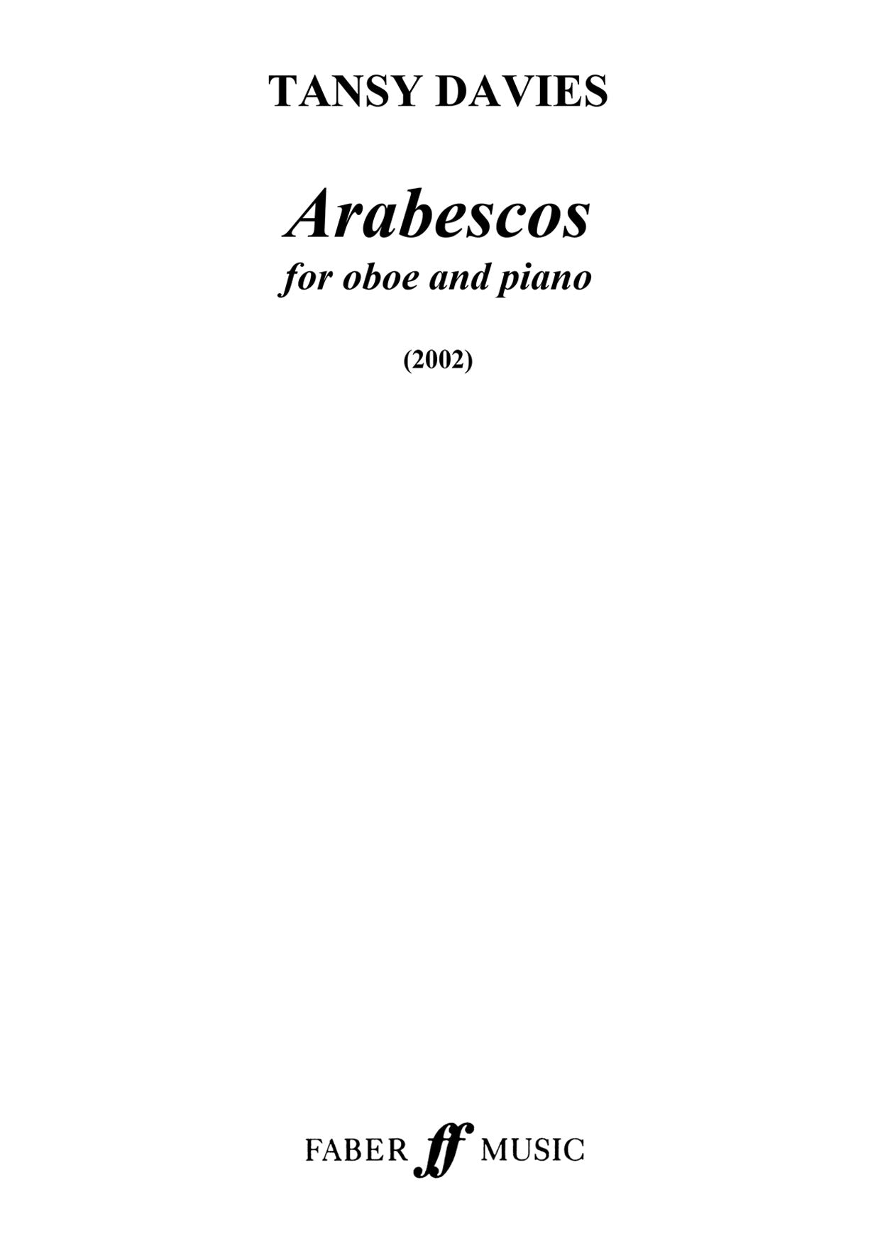 Arabescos - Oboe/Piano Accompaniment (Digital Download)