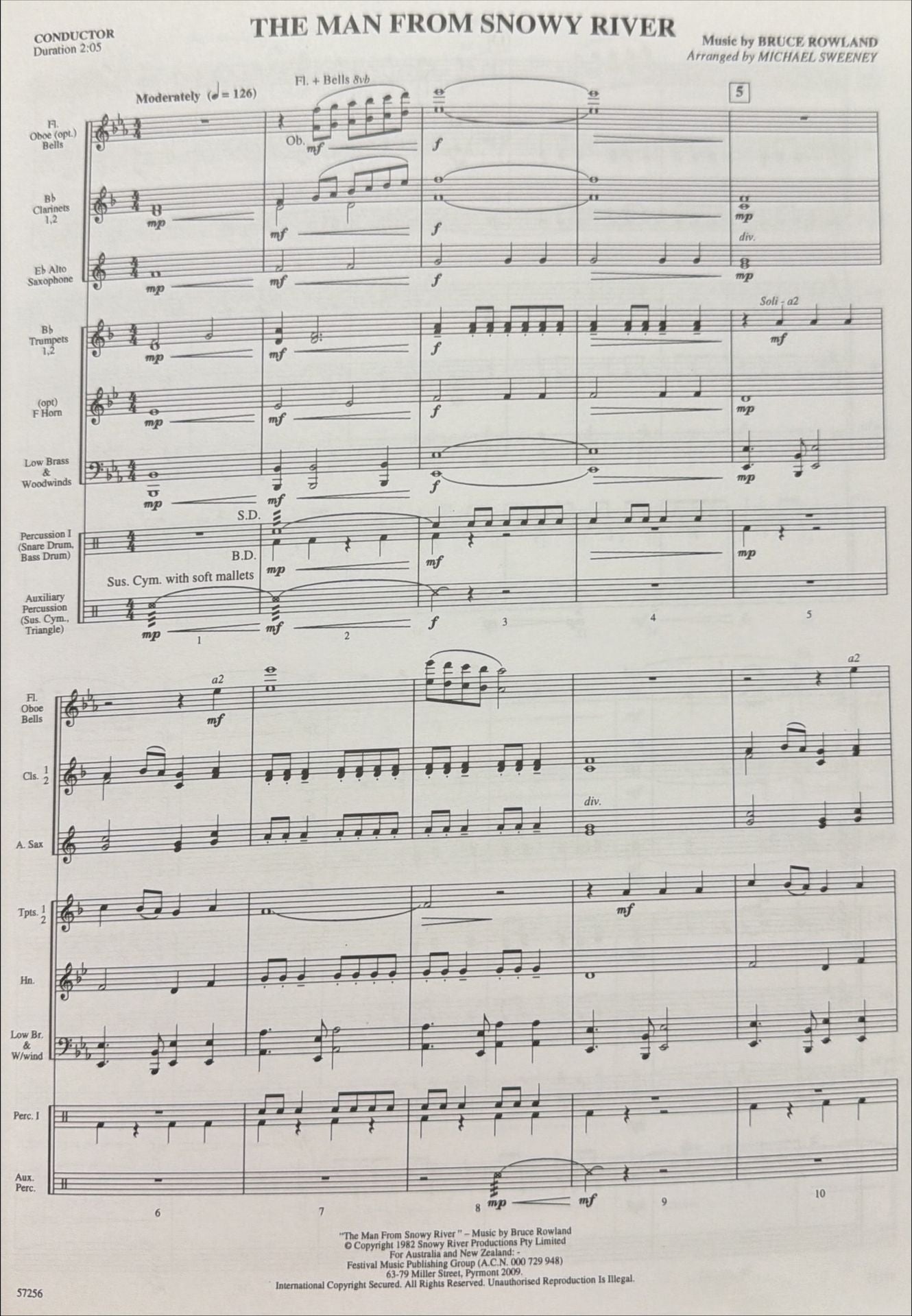 MAN FROM SNOWY RIVER BEGINNING CB ARR SWEENEY