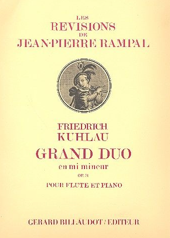 Kuhlau - Grand Duo Op71 - Flute/Piano Accompaniment Billaudot MEB1348