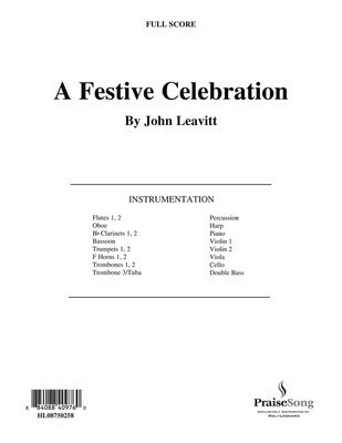 A Festive Celebration - John Leavitt - Hal Leonard